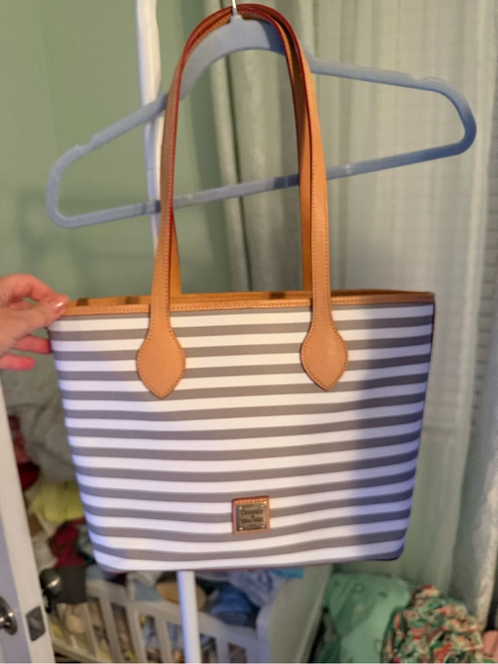 Dooney & Bourke Coated Cotton Skipper Tote Dove